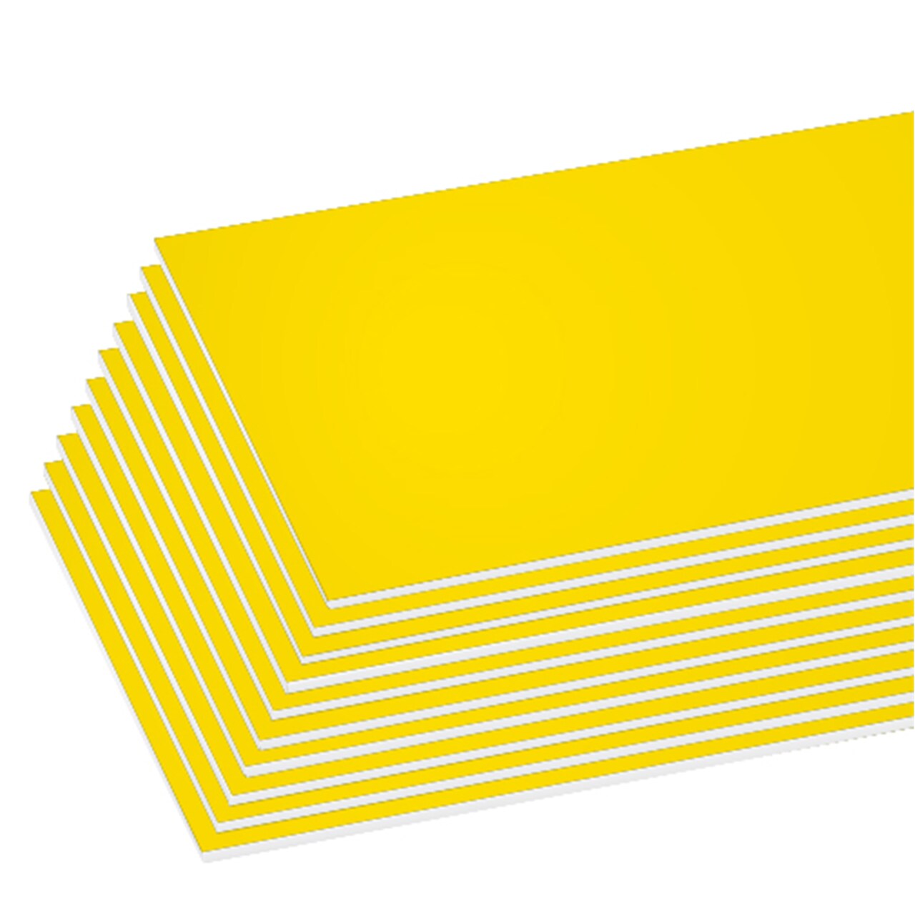 BAZIC Yellow Foam Board, 20 x 30 in, 3/16 in, Rigid 3/16 in Foam Core